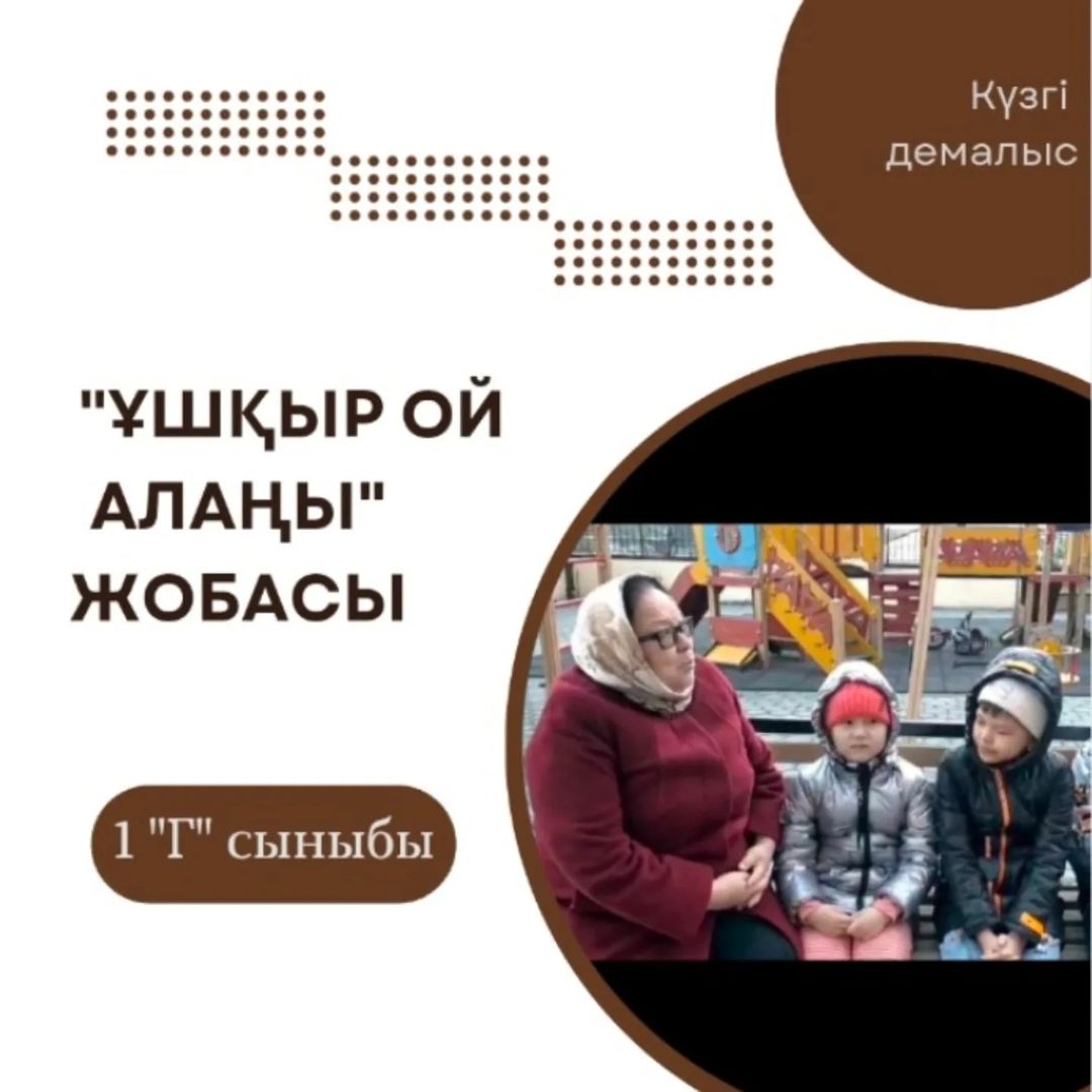 Бақытбекова Назым. “Ұшқыр ой алаңы” жобасы.1”Г” сыныбы.