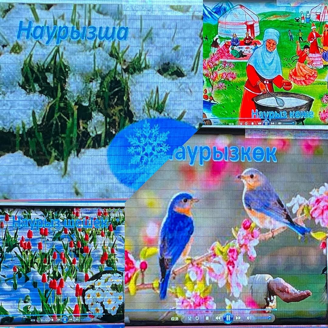 “Біртұтас тәрбие” бағдарламасы Наурызнама онкүндігіне арналған гимназия кітапханасының дайындаған ақпараттық танымдық бейнеролигі