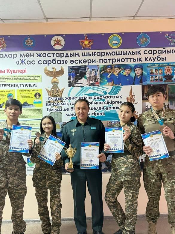 29.09.2025 ж. Кеңес Одағының Батыры Бауыржан Момышұлының 115-жылдығына арналған «Мен патриотпын» атты әскериленген кросста ашық қала Чемпионатының командалар арысында ІІІ - орын иеленді.